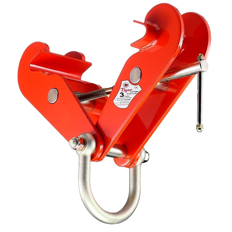 Tiger Fixed Jaw Heavy Duty Beam Clamp with Shackle