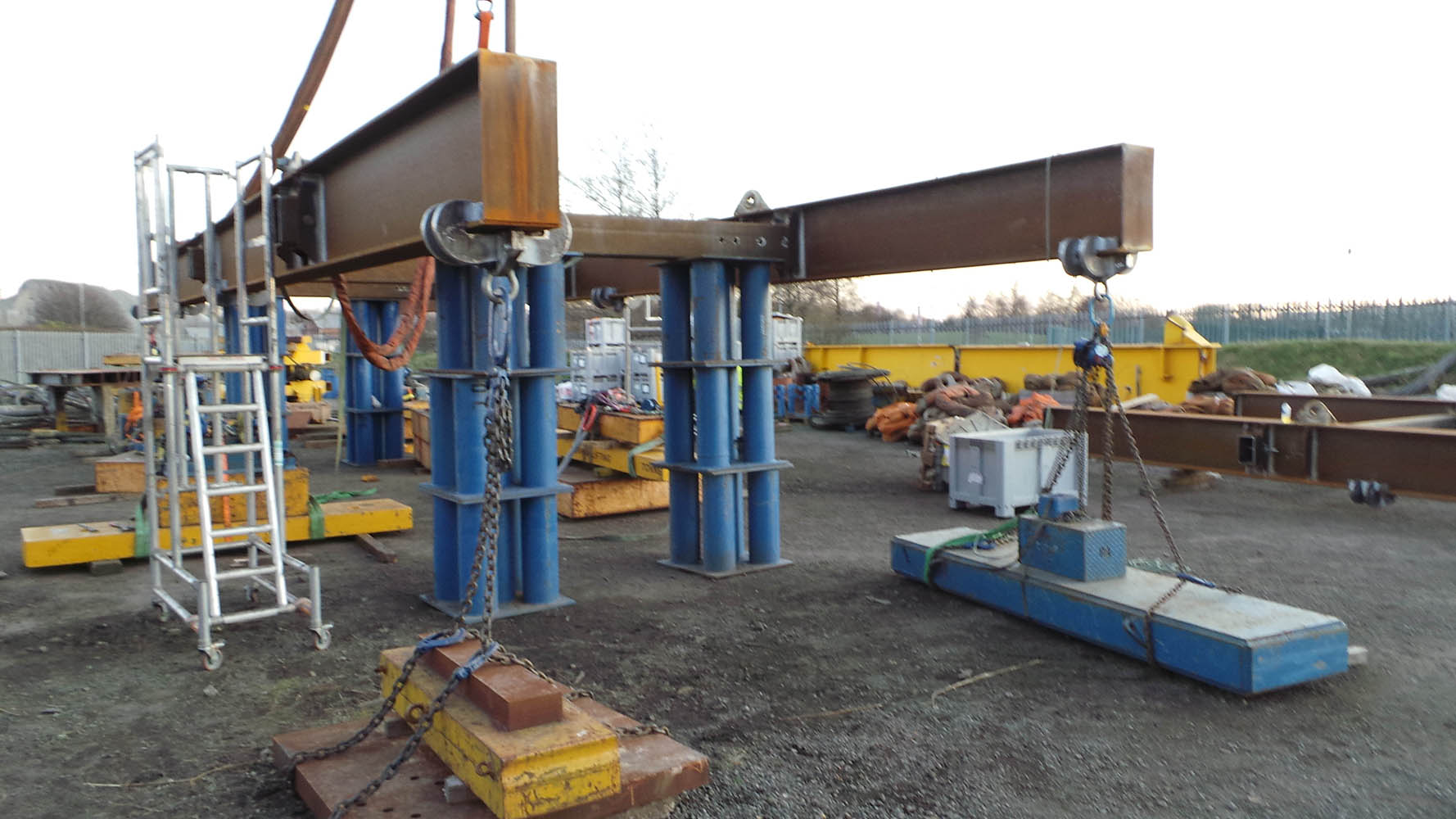 Proof Load Testing UK 3000 Tonne Test Bed Durham Lifting