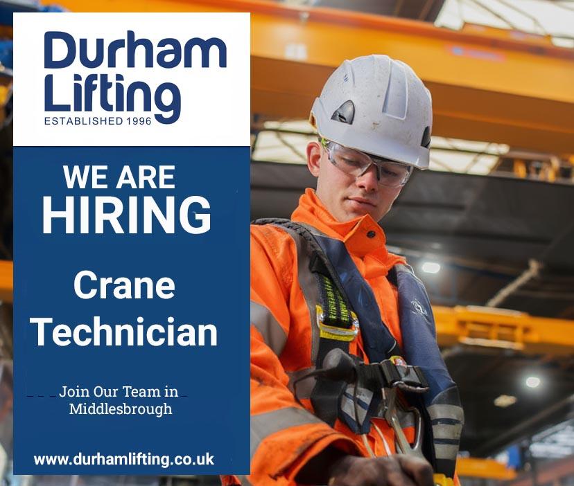 WE ARE HIRING crane technician in Middlesbrough