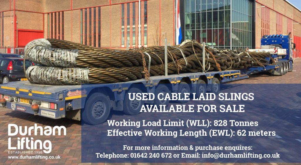 Used Cable Laid Slings
