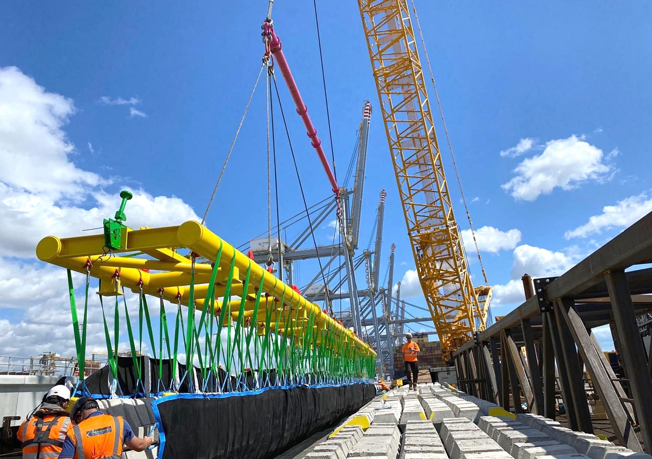 Multisec 30-metre modular lifting frame developed for Pipeshield International