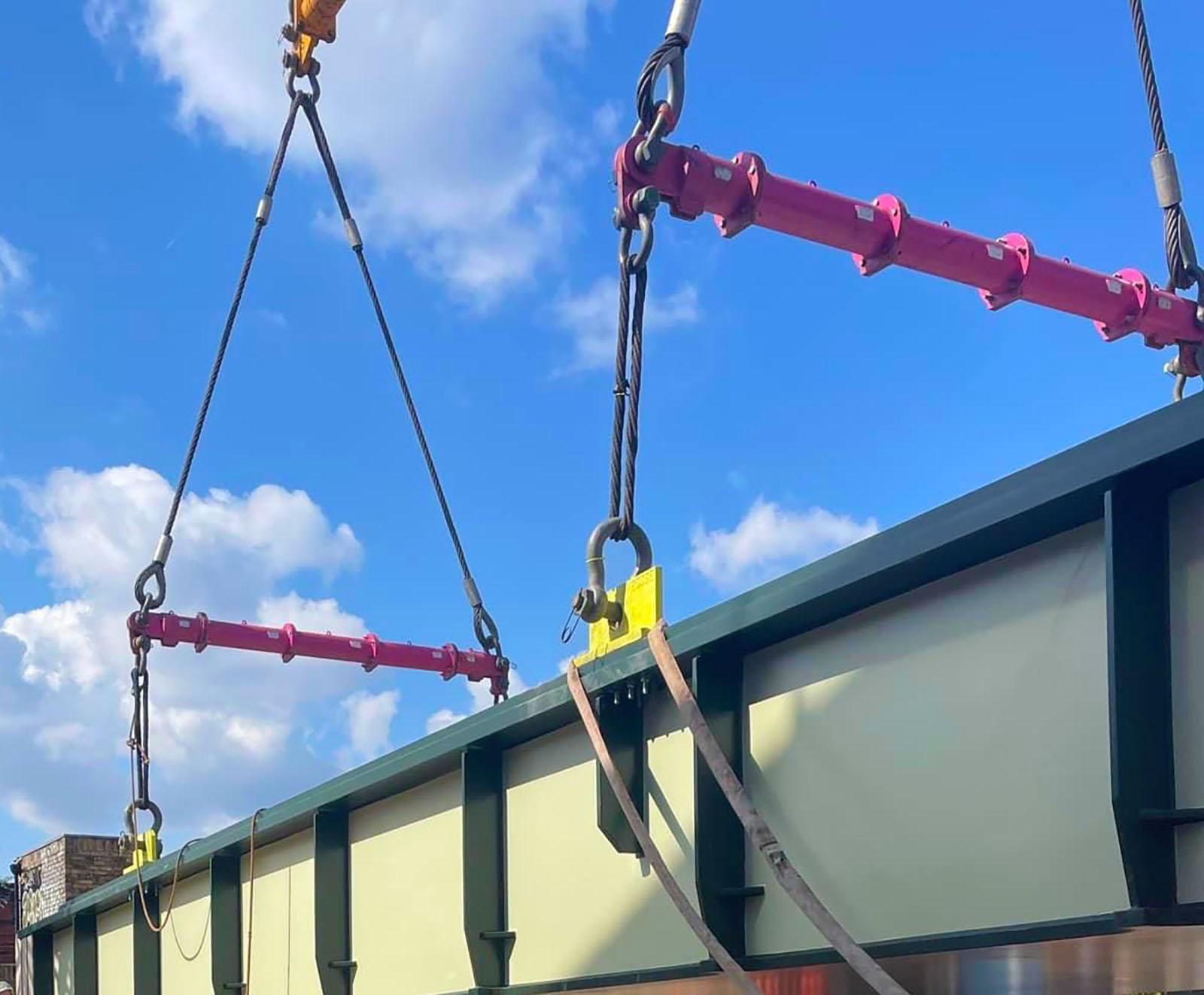 Spreader and lifting beam hire including Multisec modular spreader beams and frames