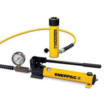 Hydraulic jacking equipment including jacks cylinders and pumps