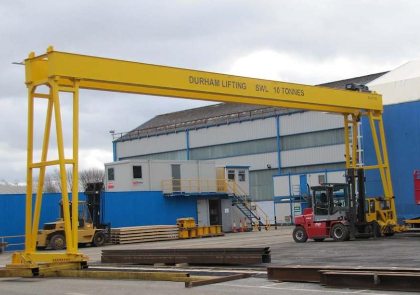 Gantry crane system supplied by Durham Lifting