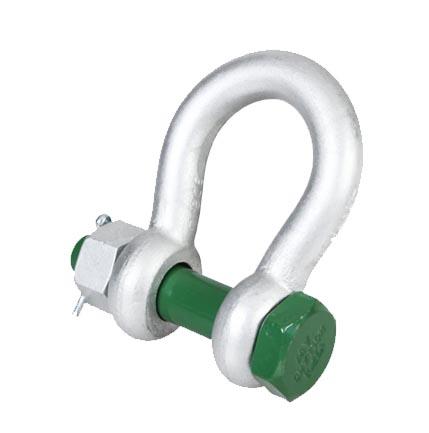 Lifting shackles and rigging connectors