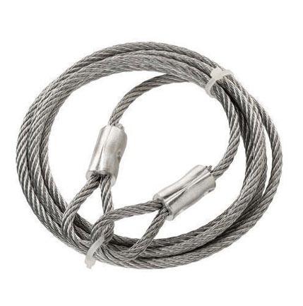 Wire rope sling assemblies for lifting