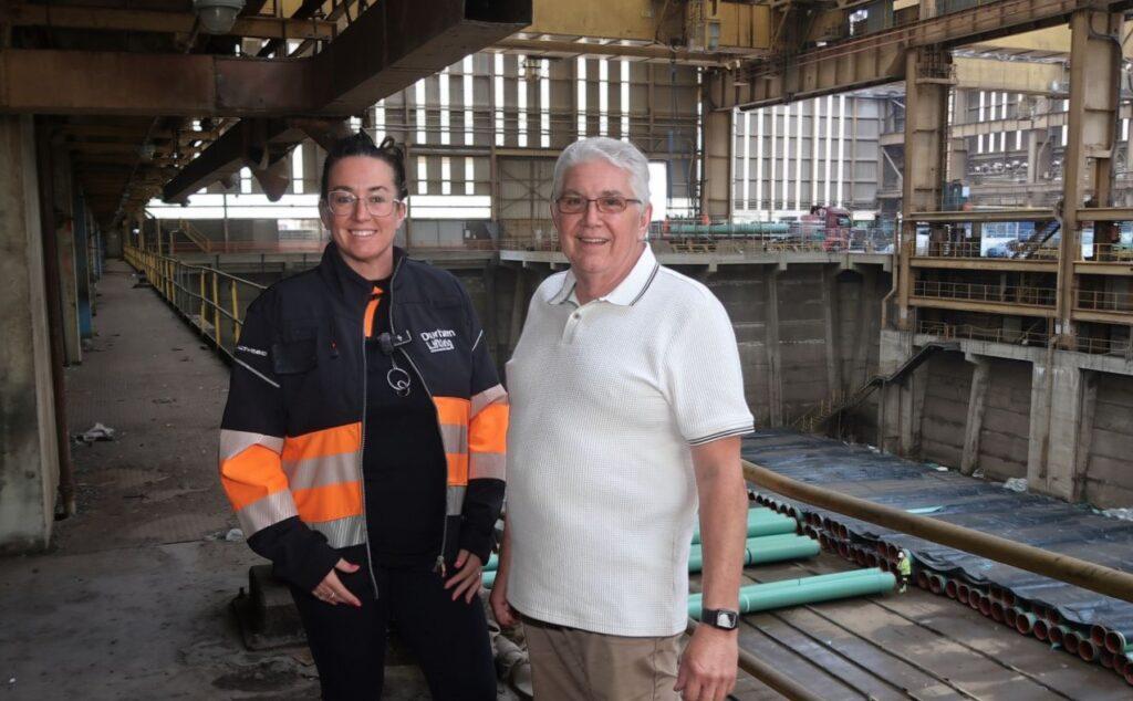 Pallion Shipyard Crane Servicing